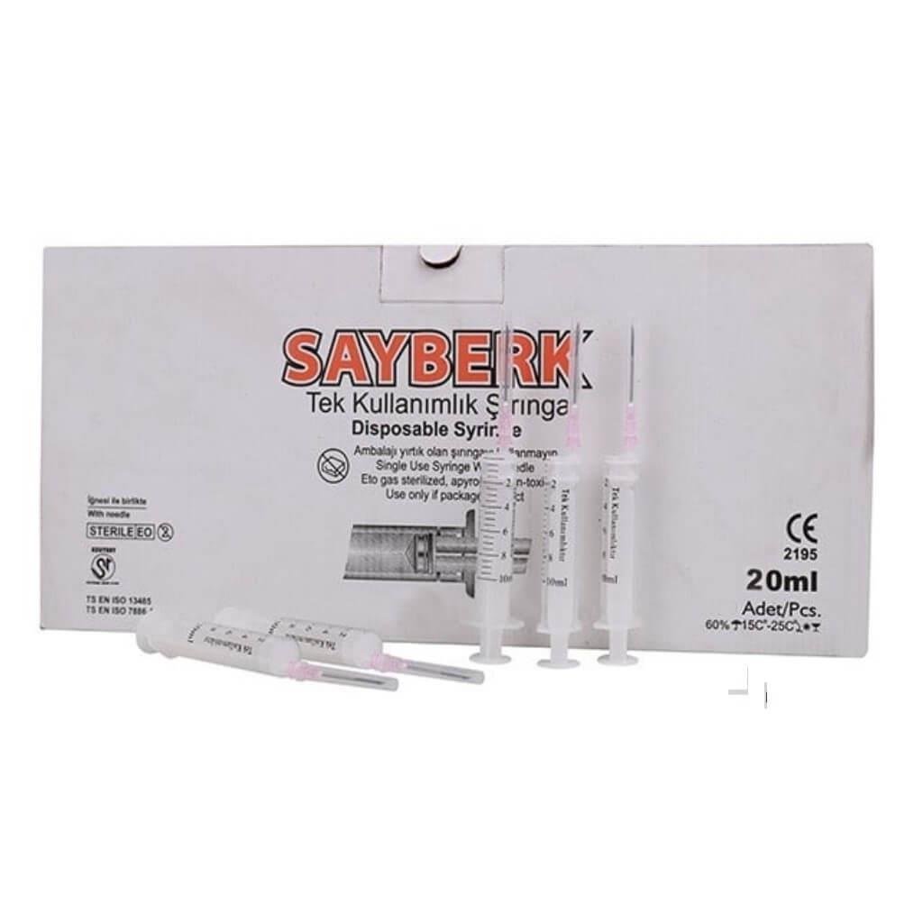 20 cc Steril Enjektör - 125 Adet