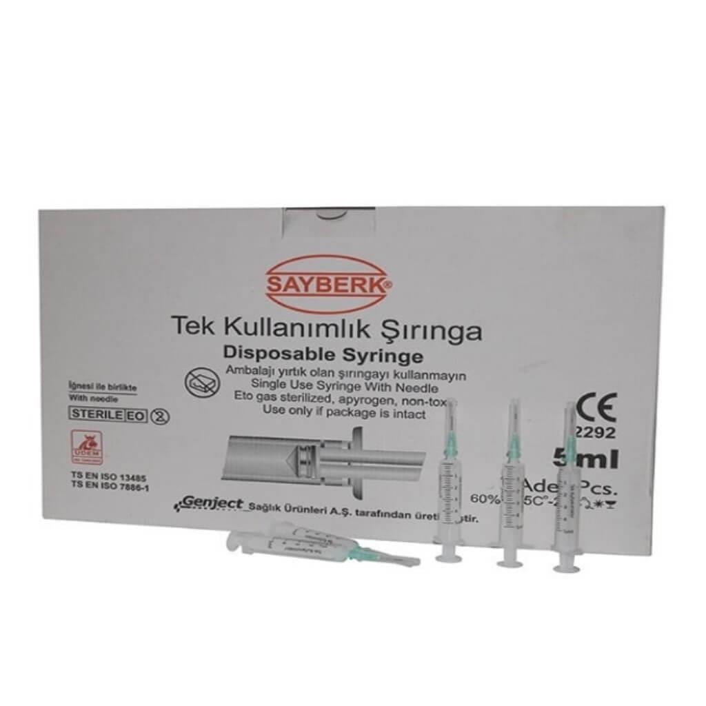5 cc Steril Enjektör - 250 Adet