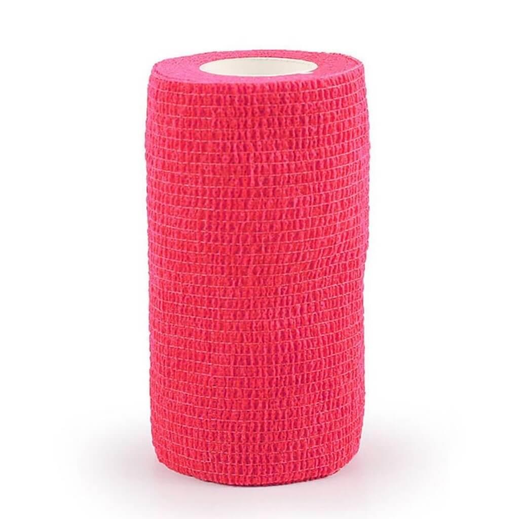 Elastik Yapışkanlı Coban Renkli Bandaj 10 cm x 4,5 mt Kırmızı Koban