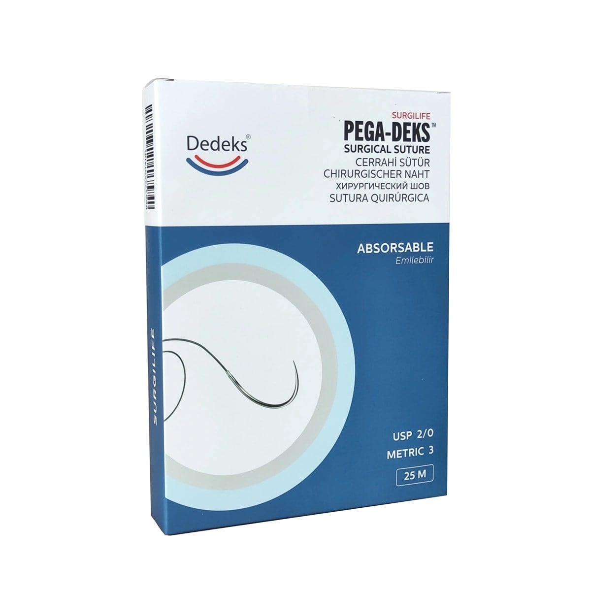 Pega-Deks Pga No:2/0 25 Mt Kaset Sütur İplik Emilebilir