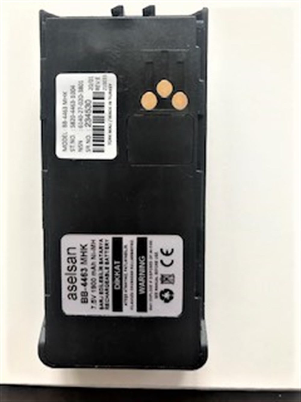 Aselsan 4411/4415 serisi için Batarya 1900mAH Ni-Mh (Klips hariçtir)