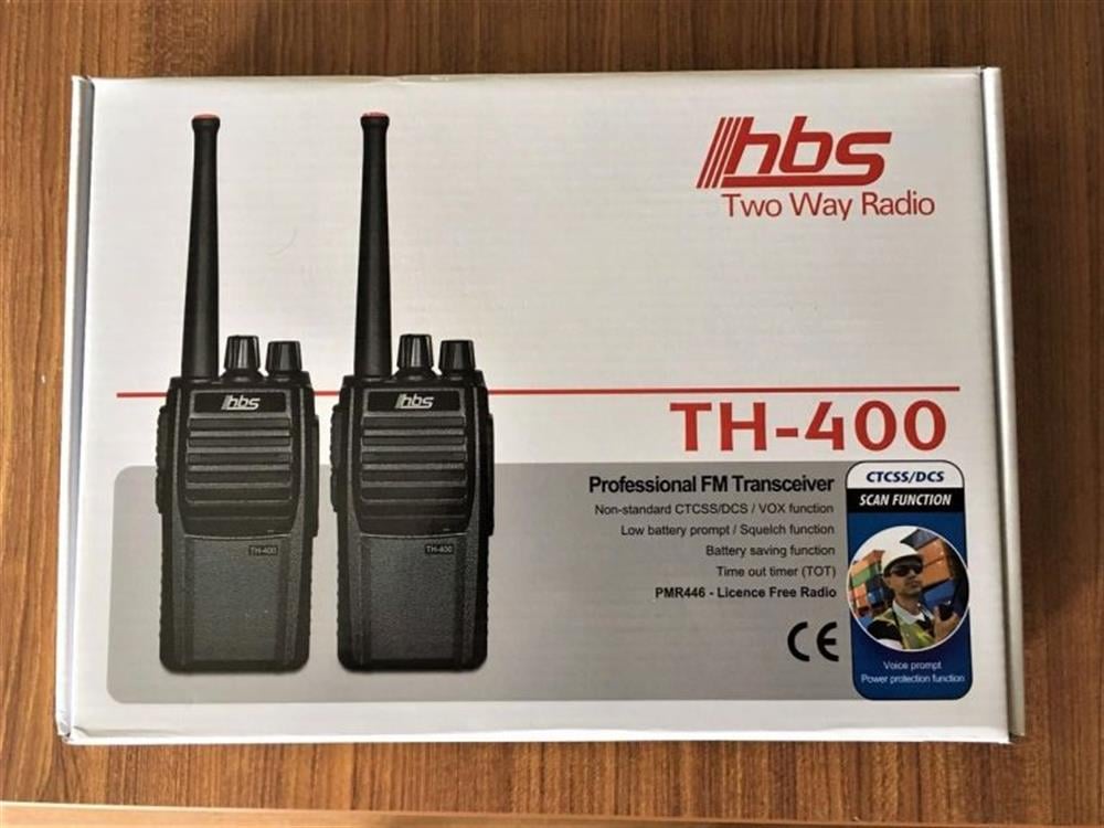 HBS TH-400 PMR Analog El Telsizi-Çift satılır (İzin gerekmez)