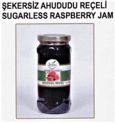 Ahududu Doğal Reçeli Şekersiz 400gr. (Raspberry Jam no sugar)