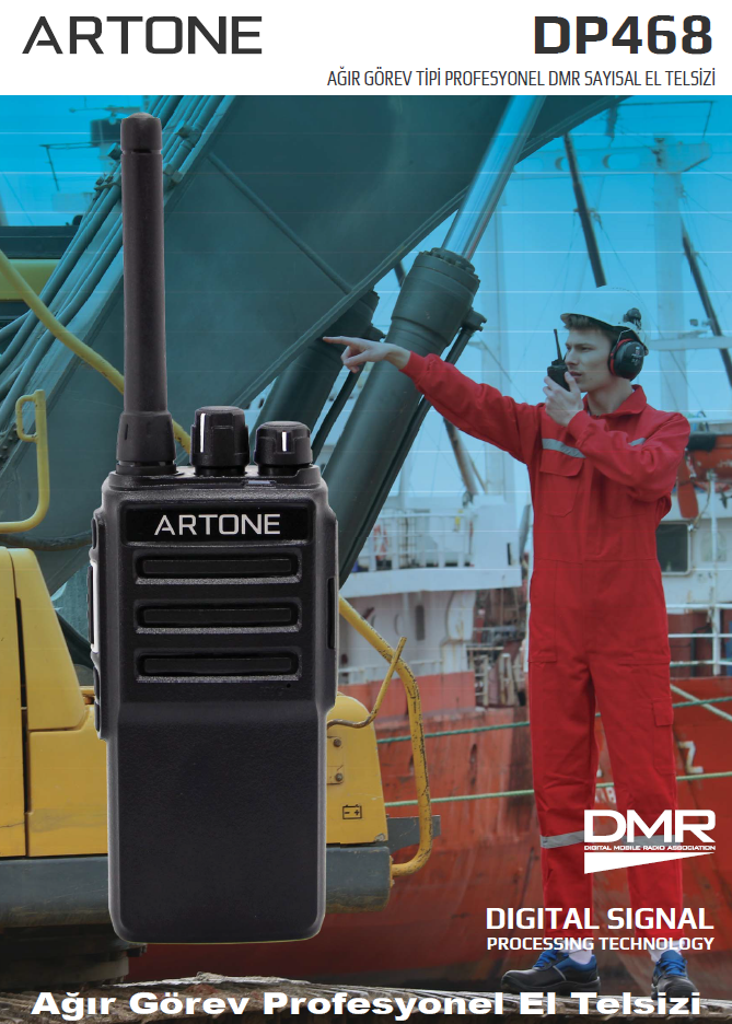ARTONE DP468 Ağır Görev Tipi DMR Sayısal Telsiz