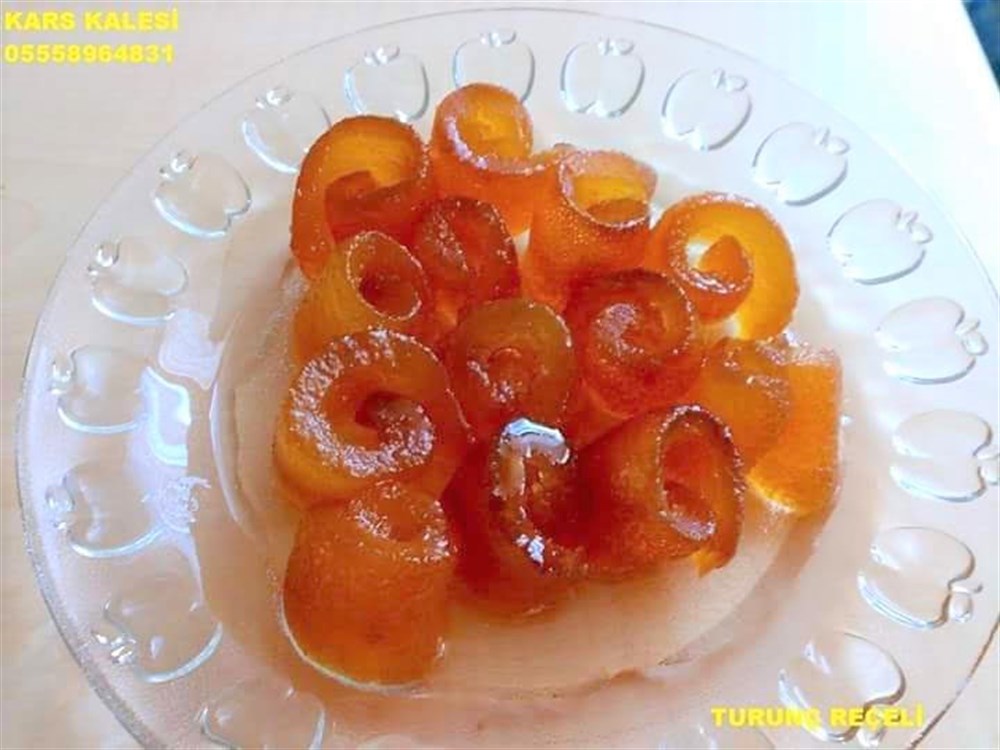 Doğal Antakya Turunç reçeli, net 850 gr. cam kavanozda