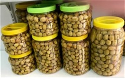 Halhali El Kırma Zeytin 1000gr. (Green Olive)