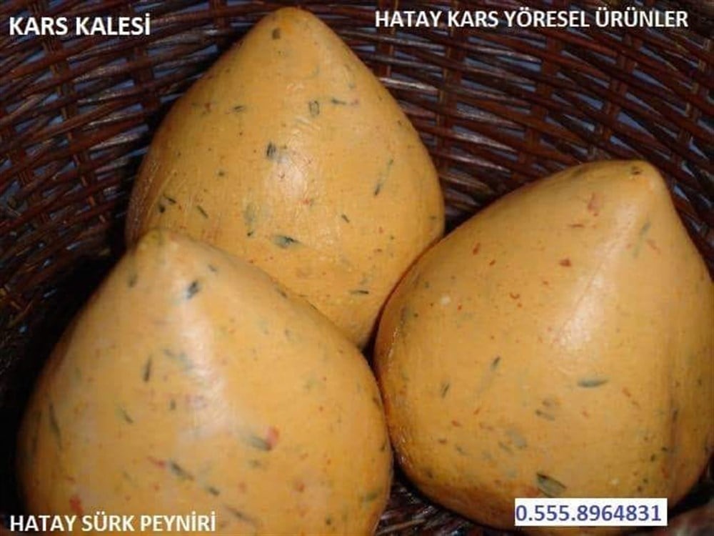 Hatay yöresel doğal çökelekli kuru Sürk peyniri, 1kg.