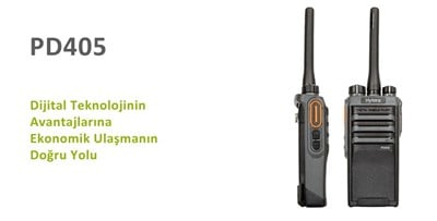 Hytera PD405 Dijital PMR El Telsizi Lisanssız (Tek satılır)
