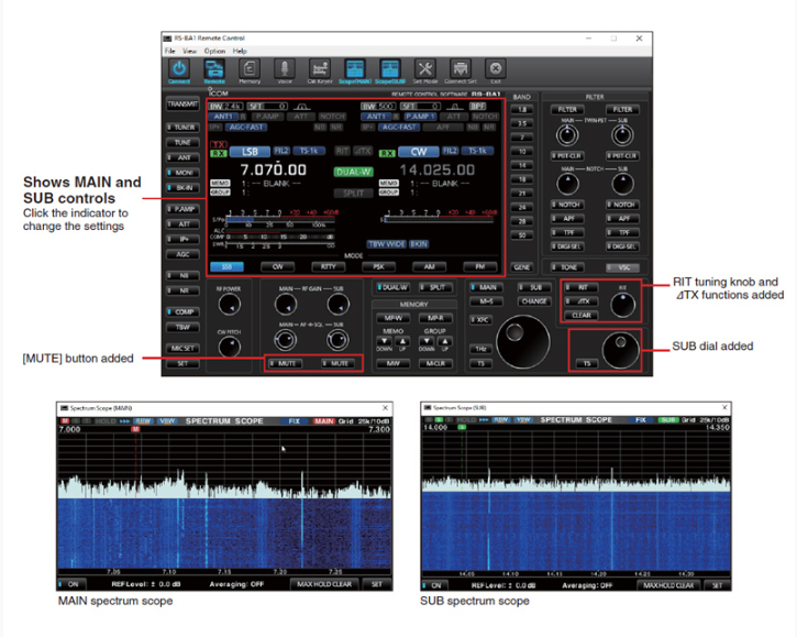 Icom RS-BA1 V2 Uzaktan Kontrol Yazılımı
