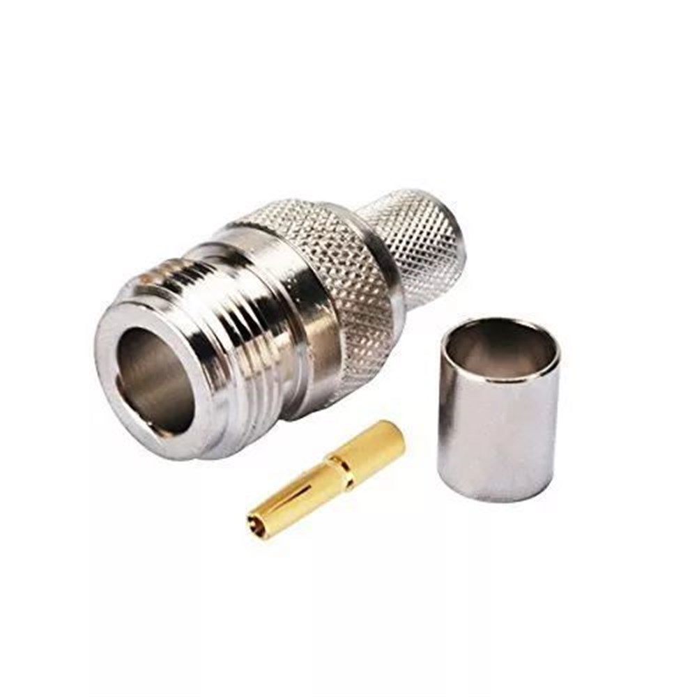 N dişi Konnektör (RG-213 için) Sıkmalı
