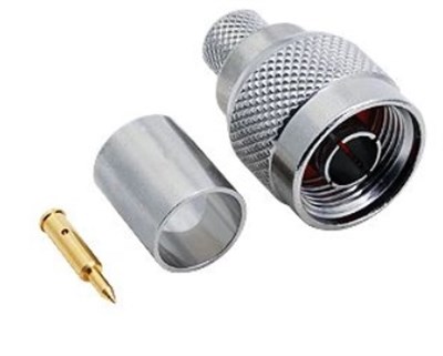 N Erkek (RG-213 için) Sıkmalı tip konnektör