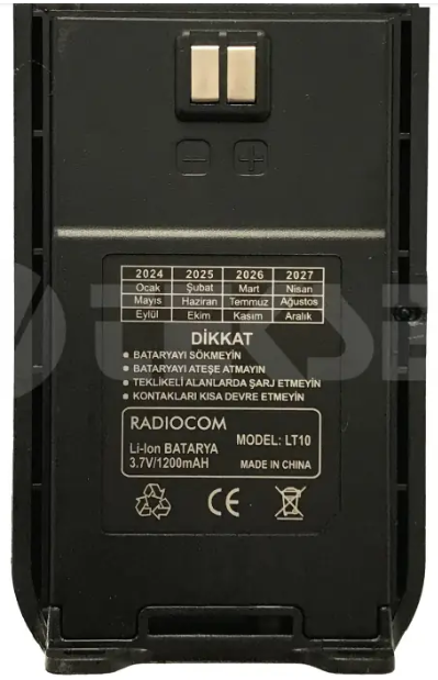 RADİOCOM LT10 BAtaryası 1200mAh Li-İon