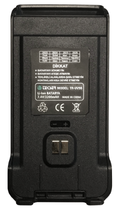 TYT/TEKSER uv88/98 3200mAH Standard şarj'lı Li-Ion Batarya