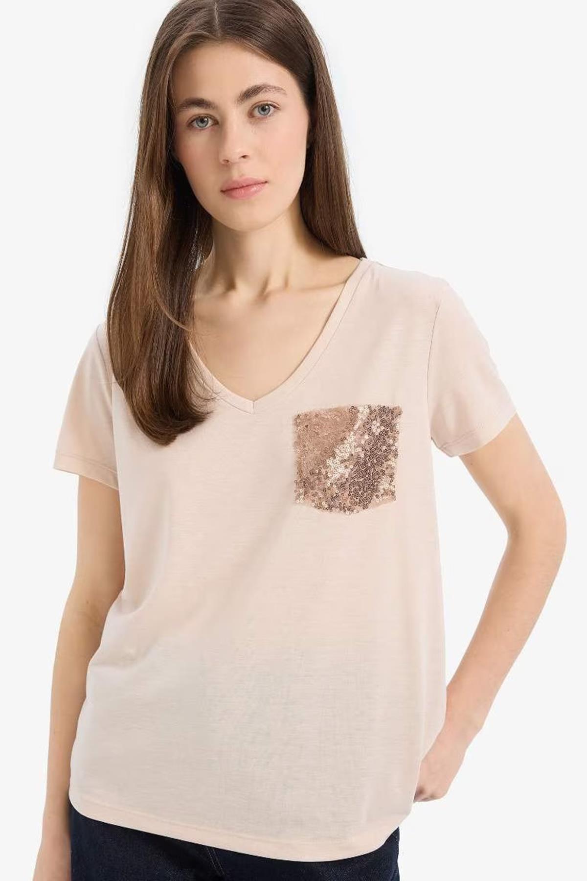 Defacto Kadın Tişört U3769Azkckf