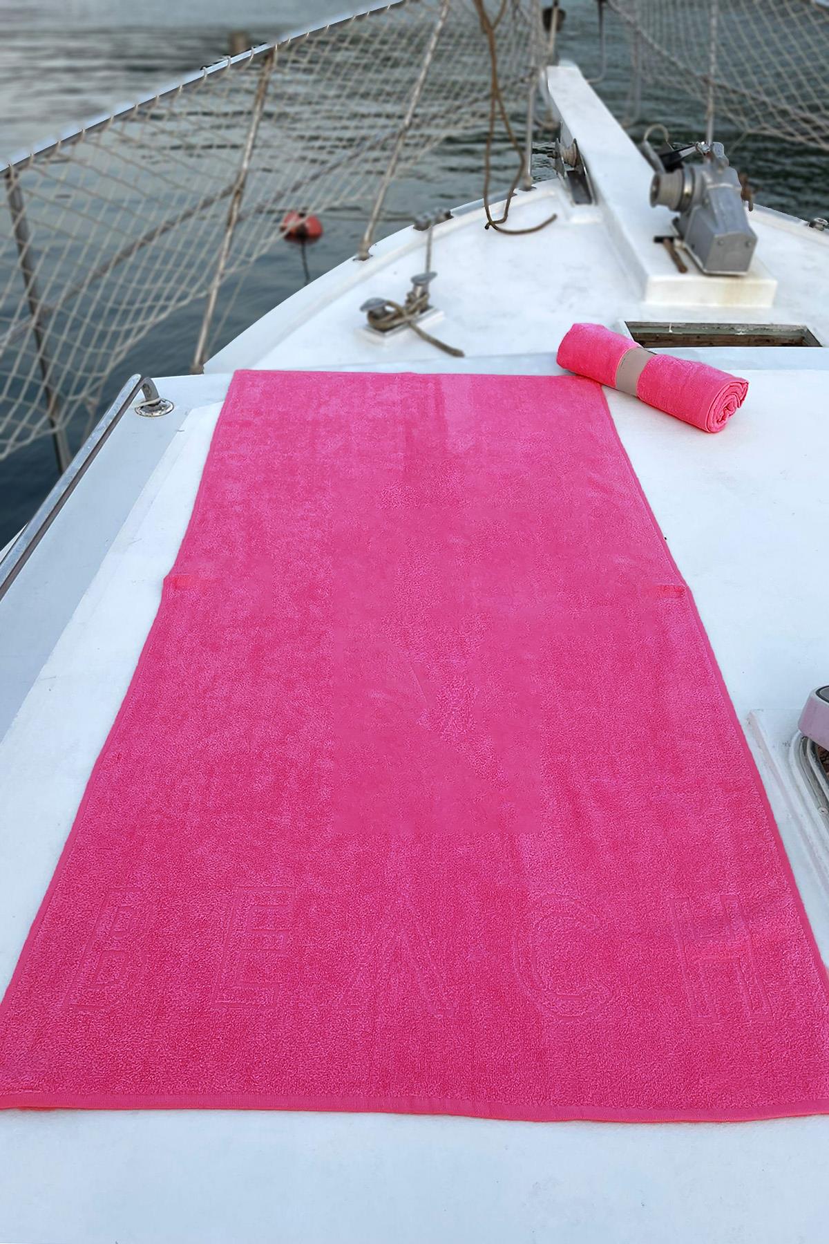 Beach Pamuk Plaj Havlusu 01 Fuşya