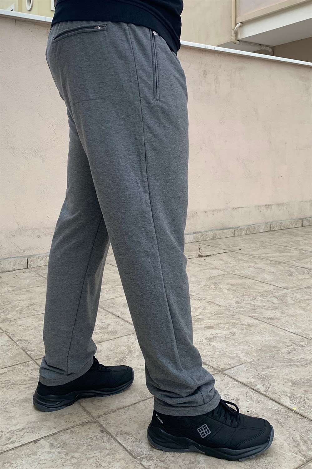 Büyük Beden Erkek 3 Cepli Eşofman Altı ANTRASİT