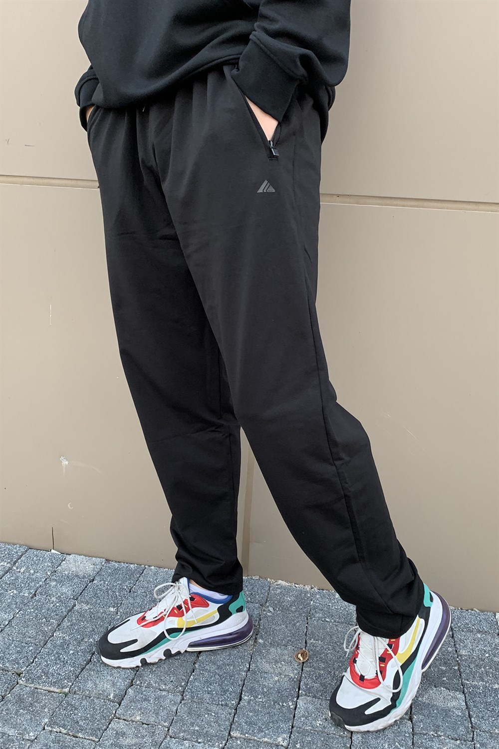 Büyük Beden Erkek 3 Cepli Eşofman Altı Siyah