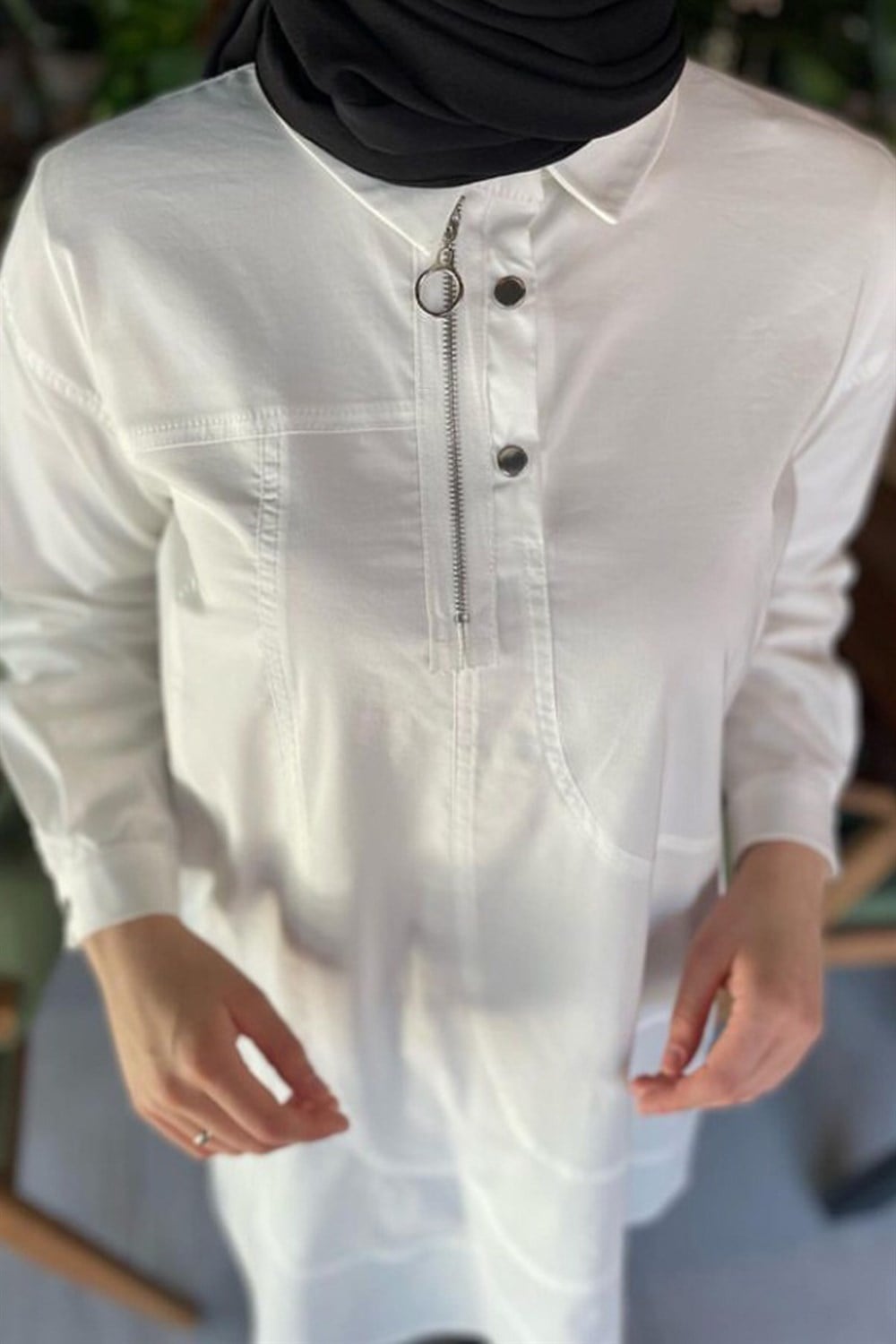 Ceremony Poplin Tunik 3112 Ekru