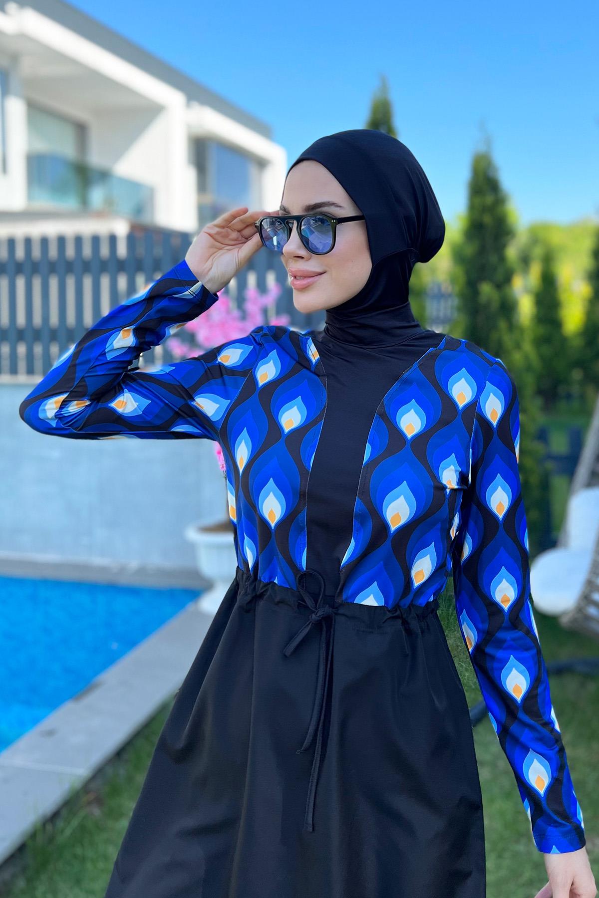 Damla Tasarım Tam Kapalı Tesettür Mayo R059