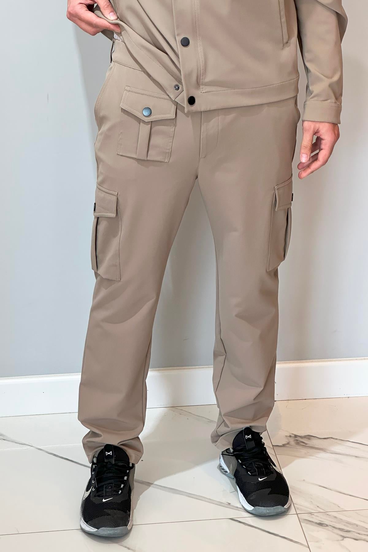 Erkek Çıtçıtlı Pantolon 24720 Bej