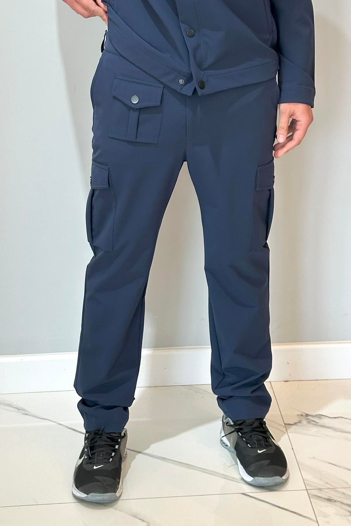 Erkek Çıtçıtlı Pantolon 24720 Lacivert
