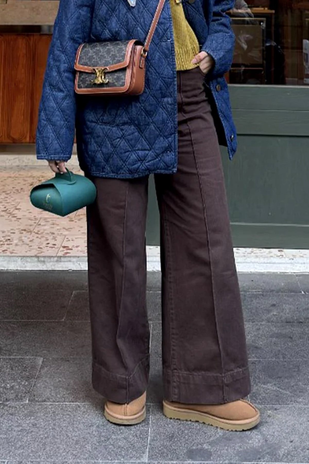 Kadriye Baştürk Double Paça Gabardin Kot Pantolon 60010 Kahverengi