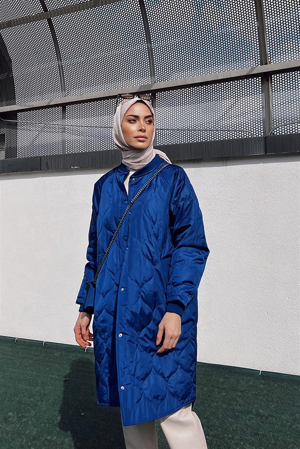 Lale Butik Uzun Kapitone Kap 5038 Saks