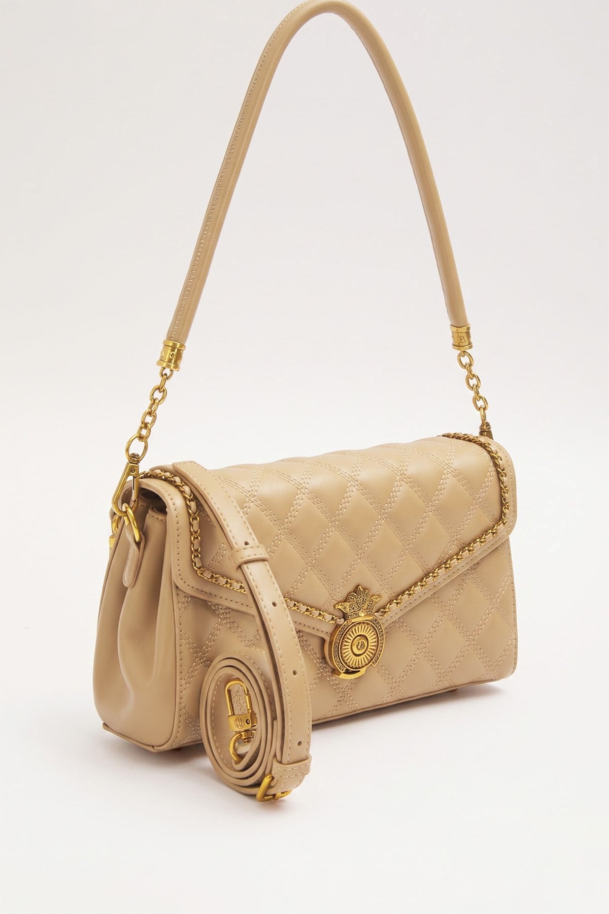 Levidor Premium Çift Bölmeli Çift Askılı Sert Deri Çanta 930663 Bej