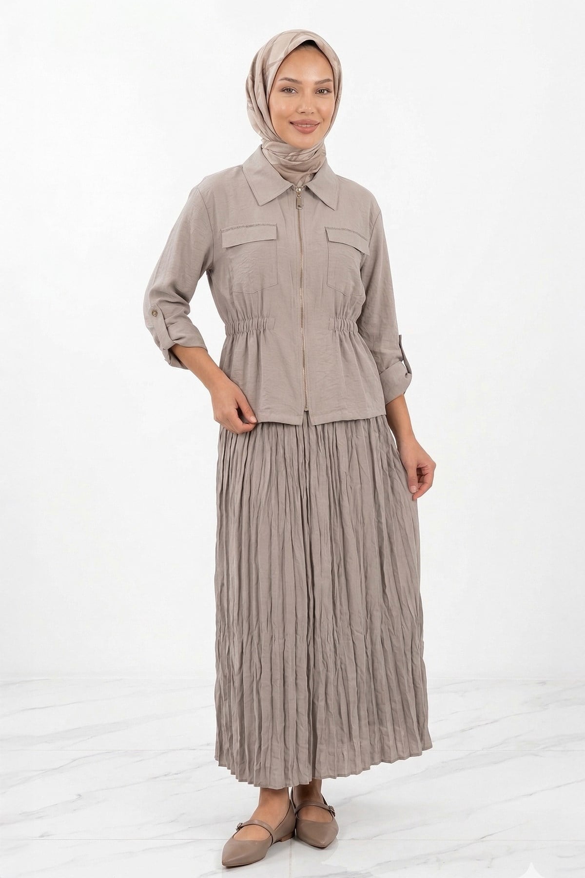 Levidor Tunik Etek Takım 131049 Taş