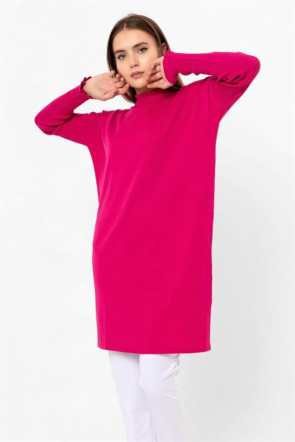 Merserize Tunik Rivoli Basic Fuşya
