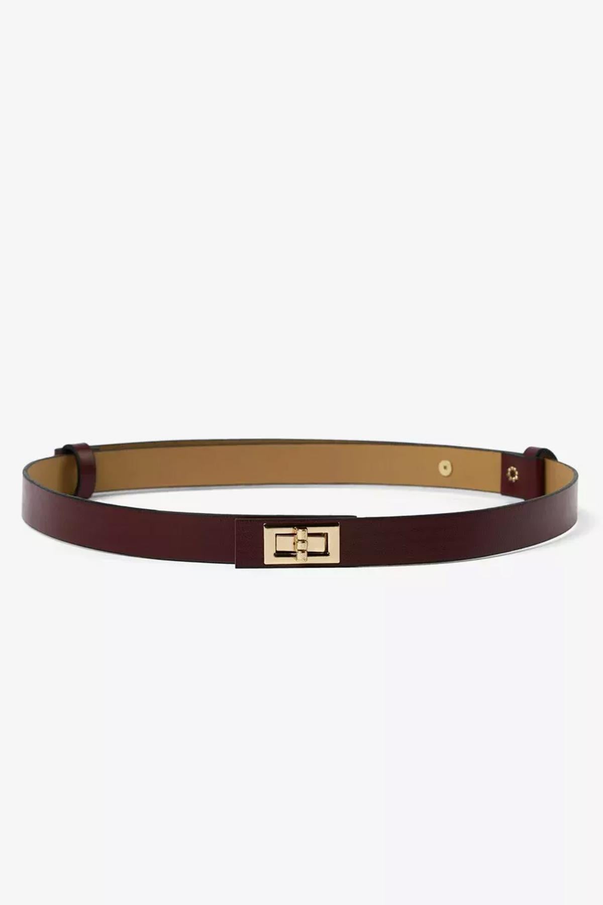 Merwish Deri Kemer 974 Bordo
