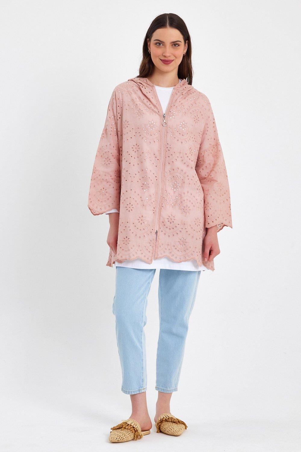 Merwishop Brode Kap Fisto Ceket 614 Pembe