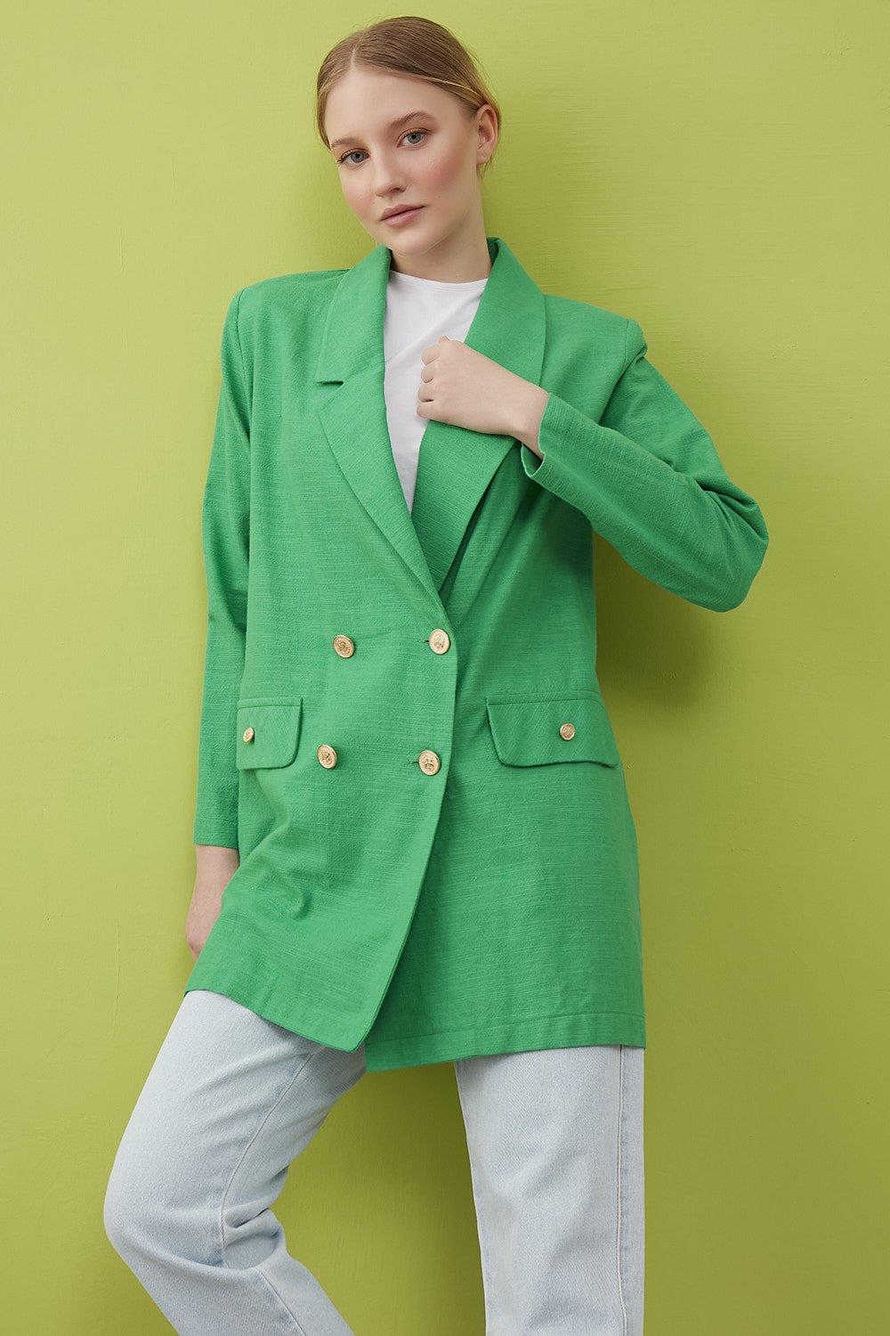 Merwishop Keten Blazer Ceket 582 Benetton