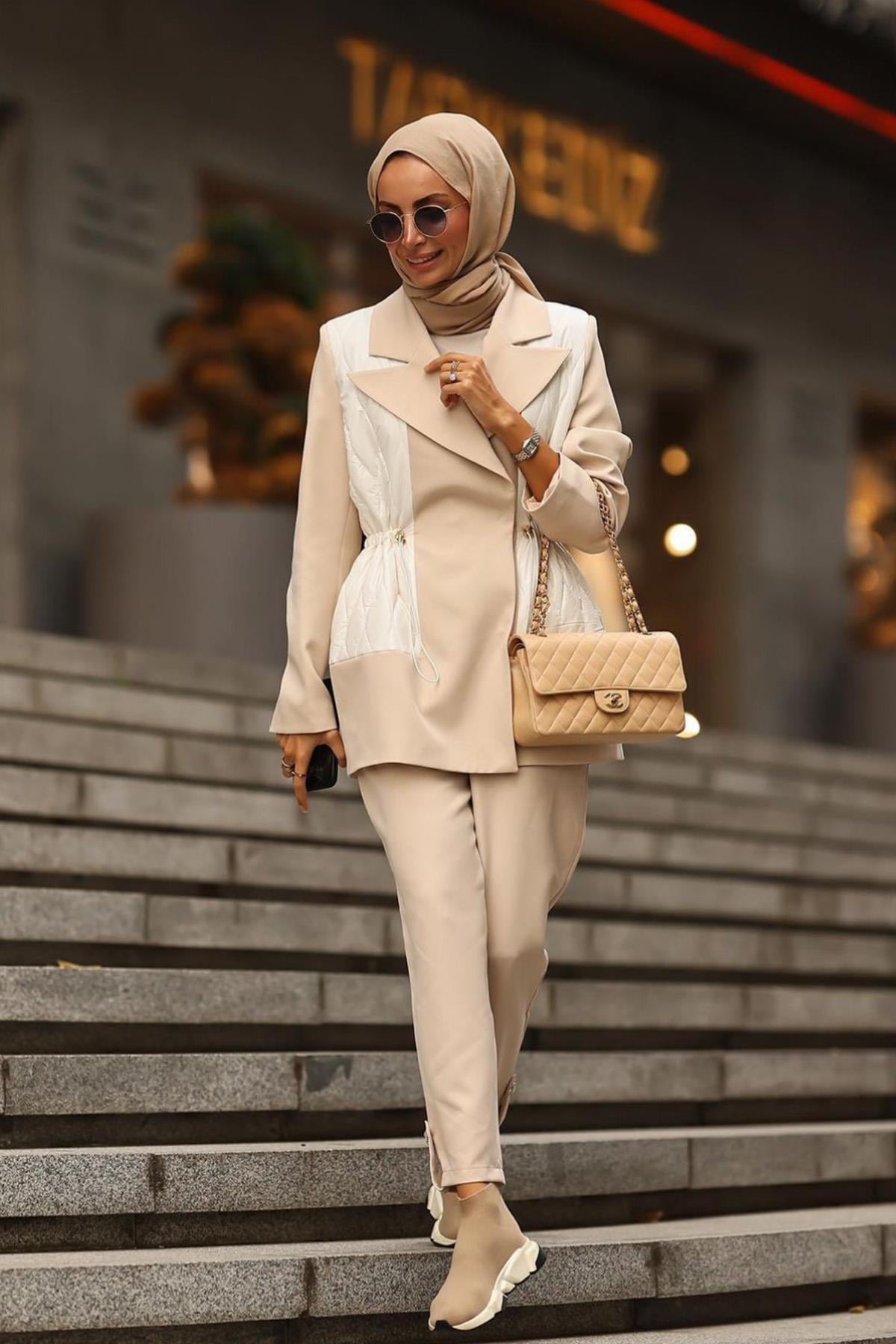 Missemramiss Berretto Ceket 4024 Bej