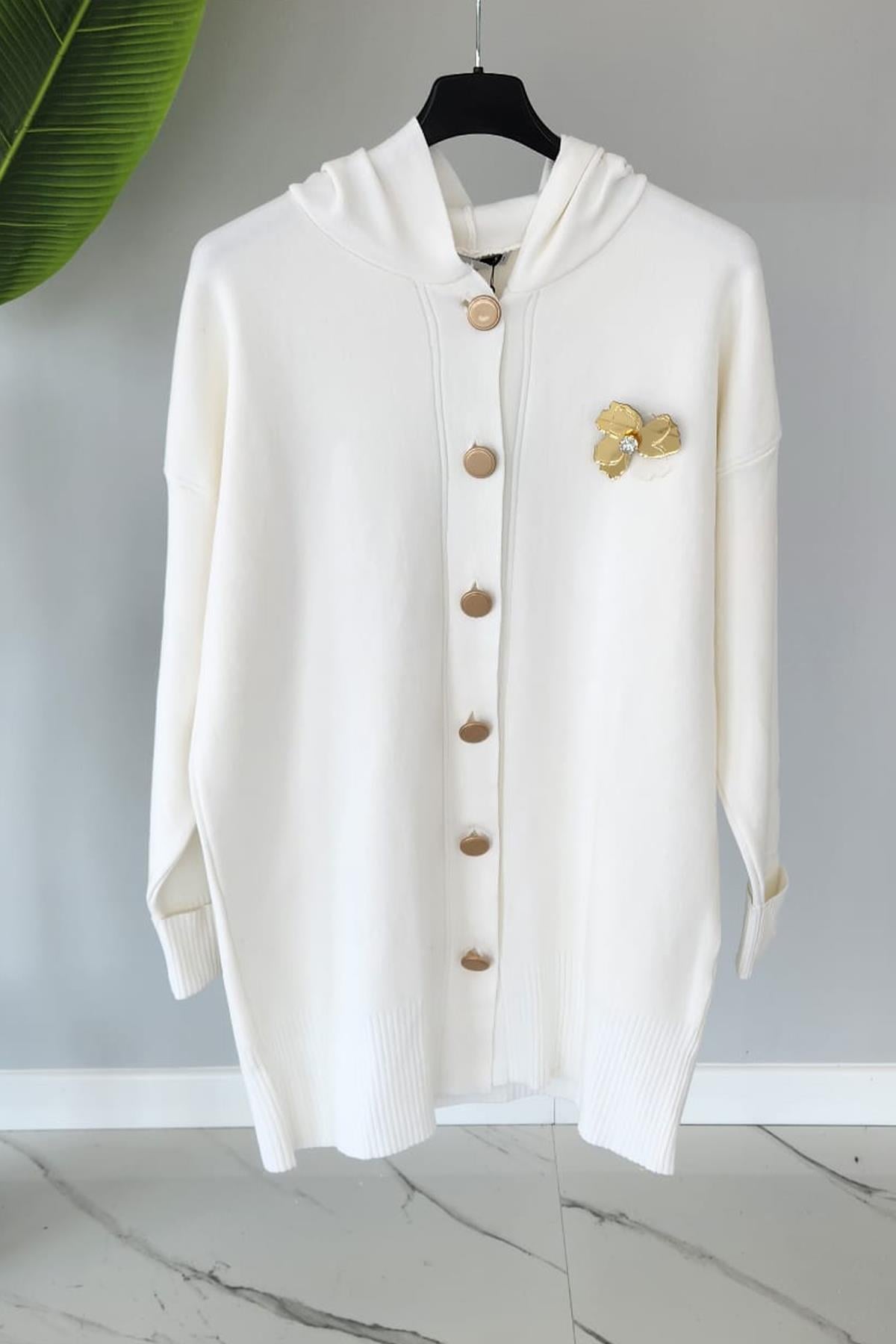 Missemramiss Berretto Pamuklu Triko Kap 4119 Ekru