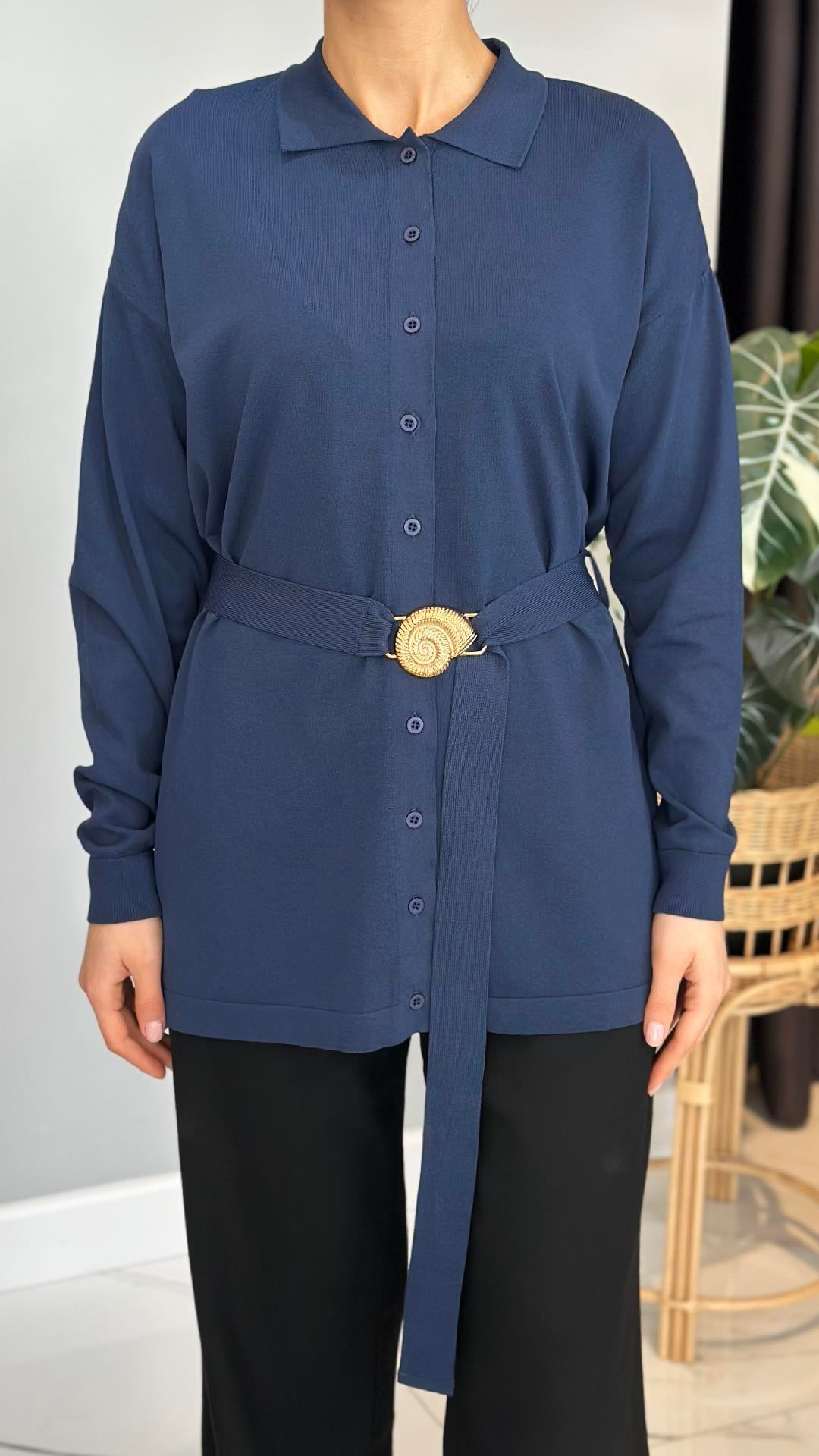 Missemramiss Elegante Hırka 4716 Lacivert