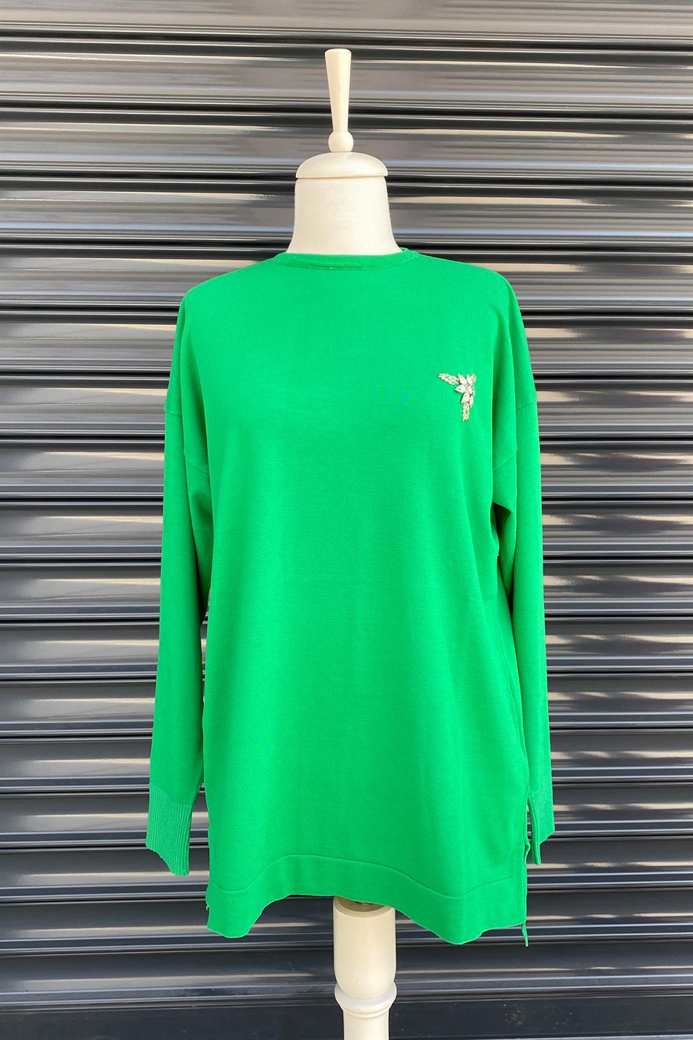 Missemramiss İşlemeli Triko Bluz 3749 Benetton