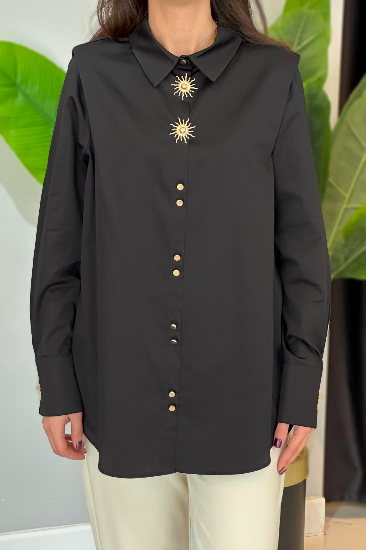 Missemramiss Line Stile Gömlek Tunik 4811 Siyah