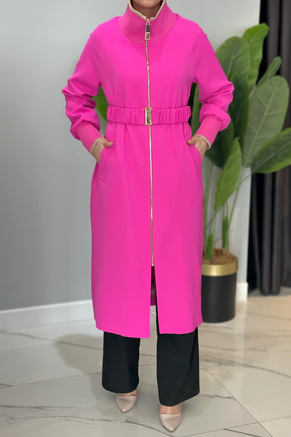 Missemramiss Special Trençkot 4722 Fuşya
