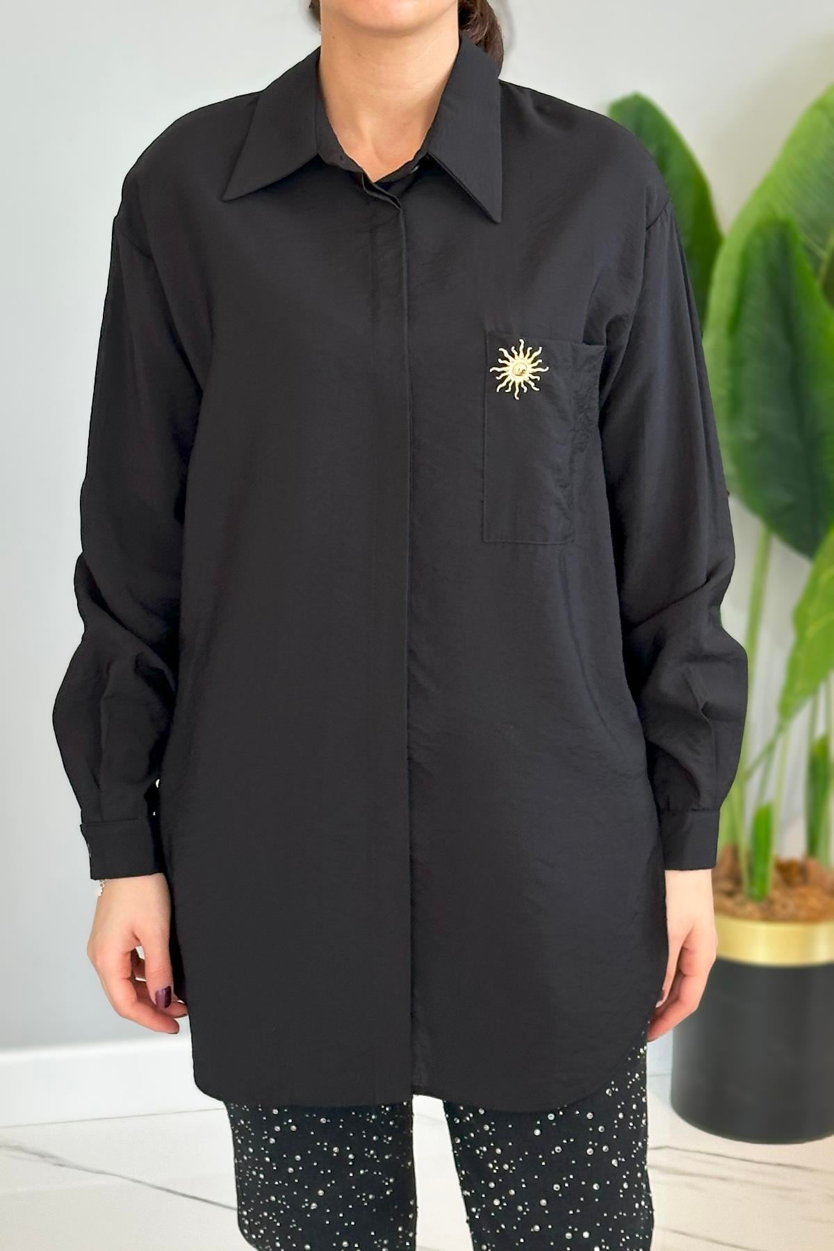Missemramiss Sunshıne Gömlek 4825 Siyah