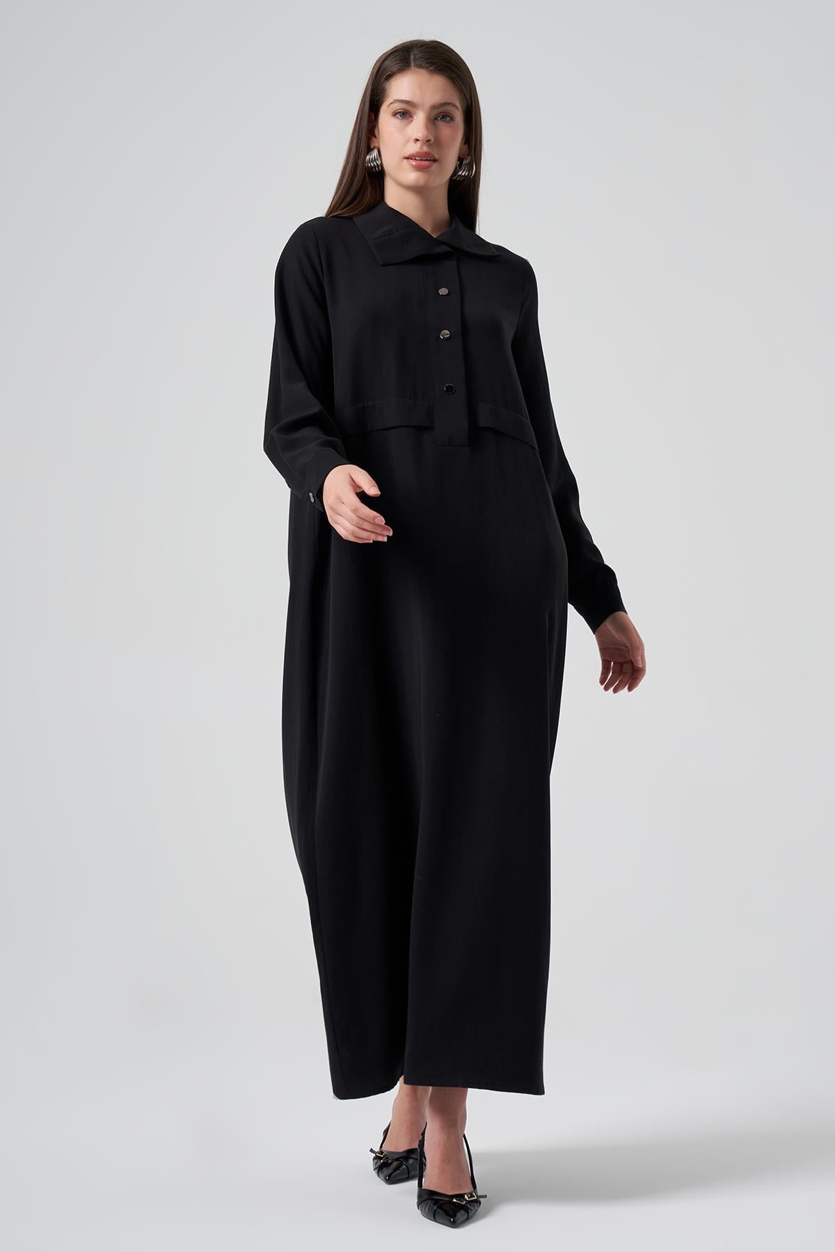 Nuss Çıtçıtlı Elbise 2014 Siyah