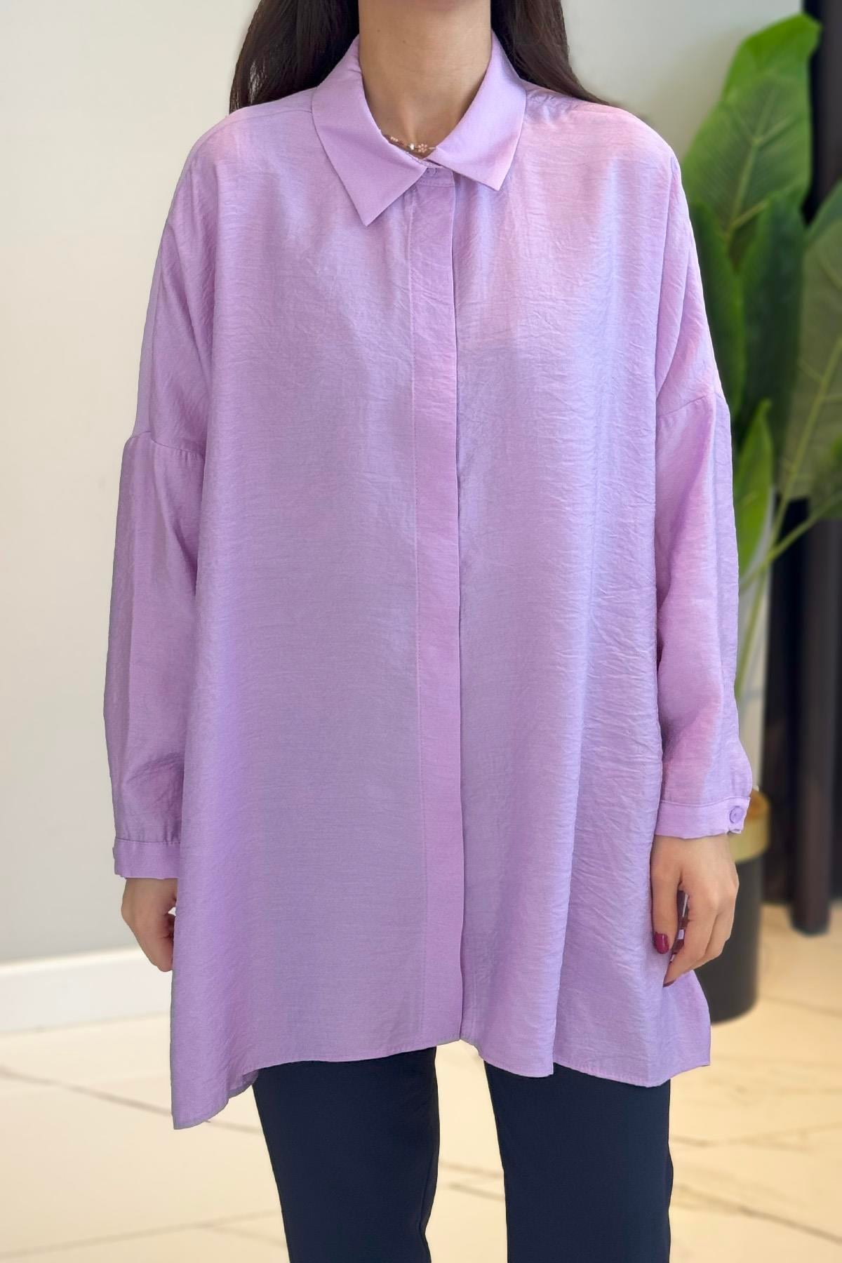 Nuss Gömlek Tunik 3001 Lila
