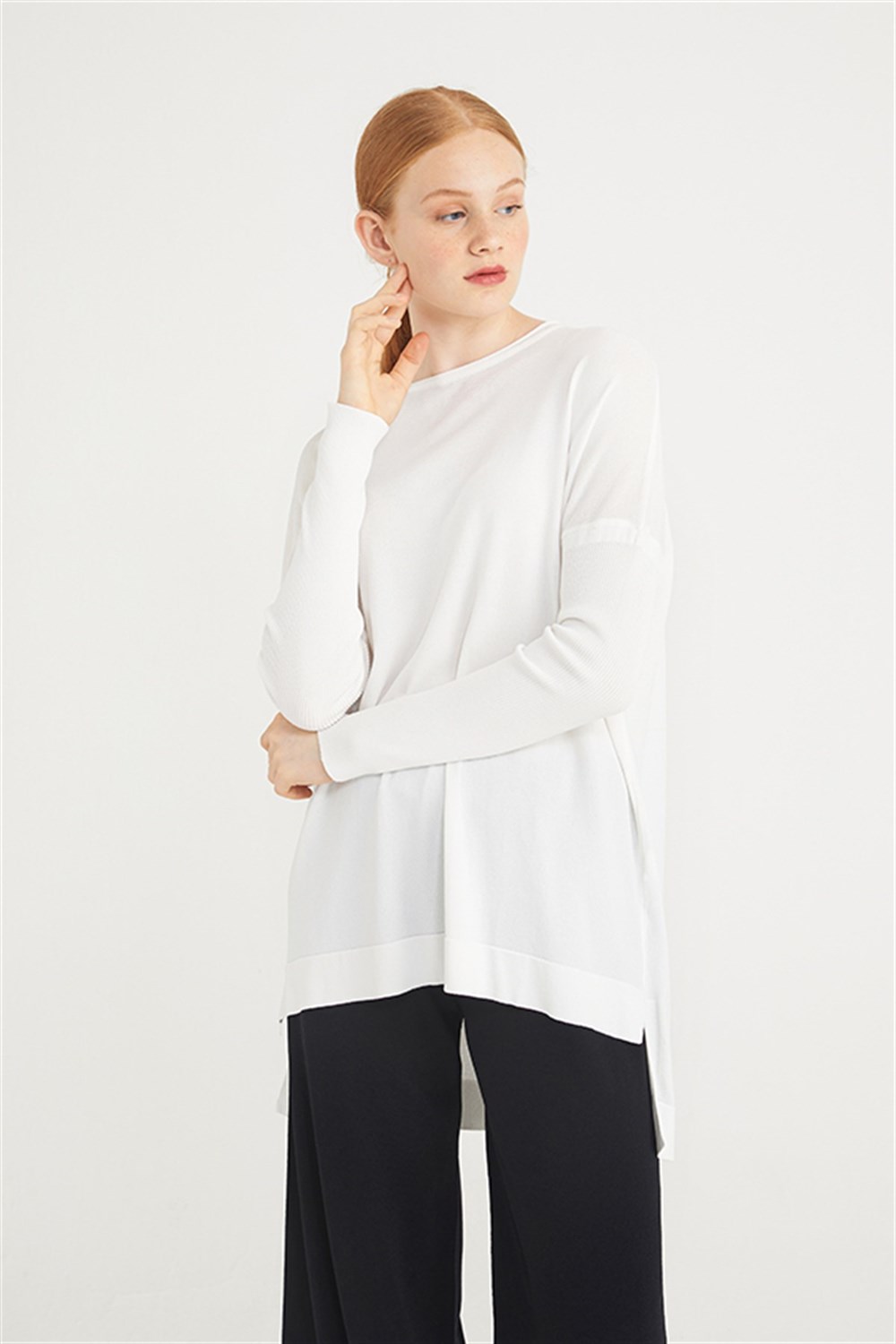 Nuss Merserize Standart Tunik NS-22Y-116TNK Ekru