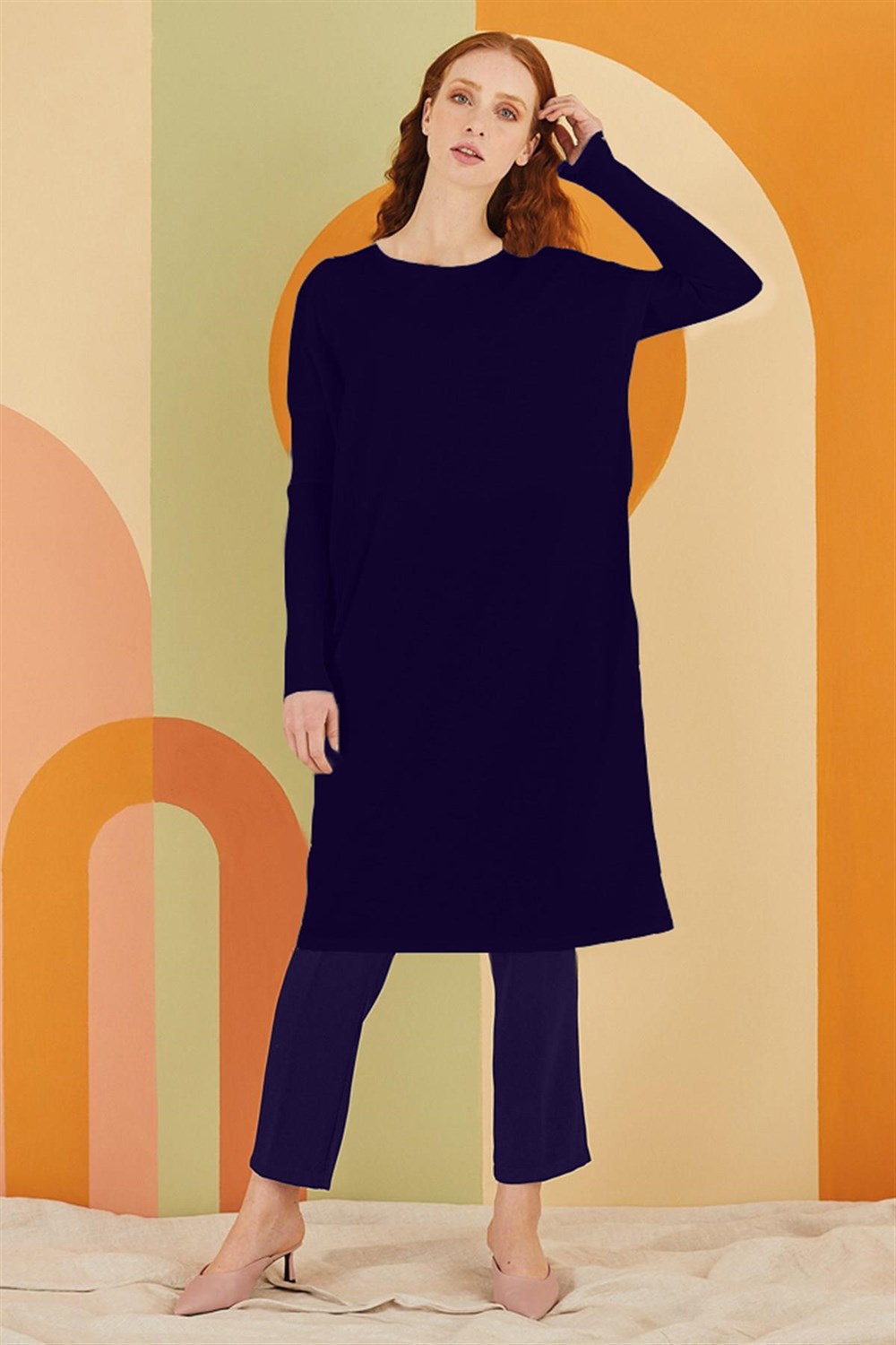 Nuss Merserize Tunik NS-22Y-011TNK Lacivert