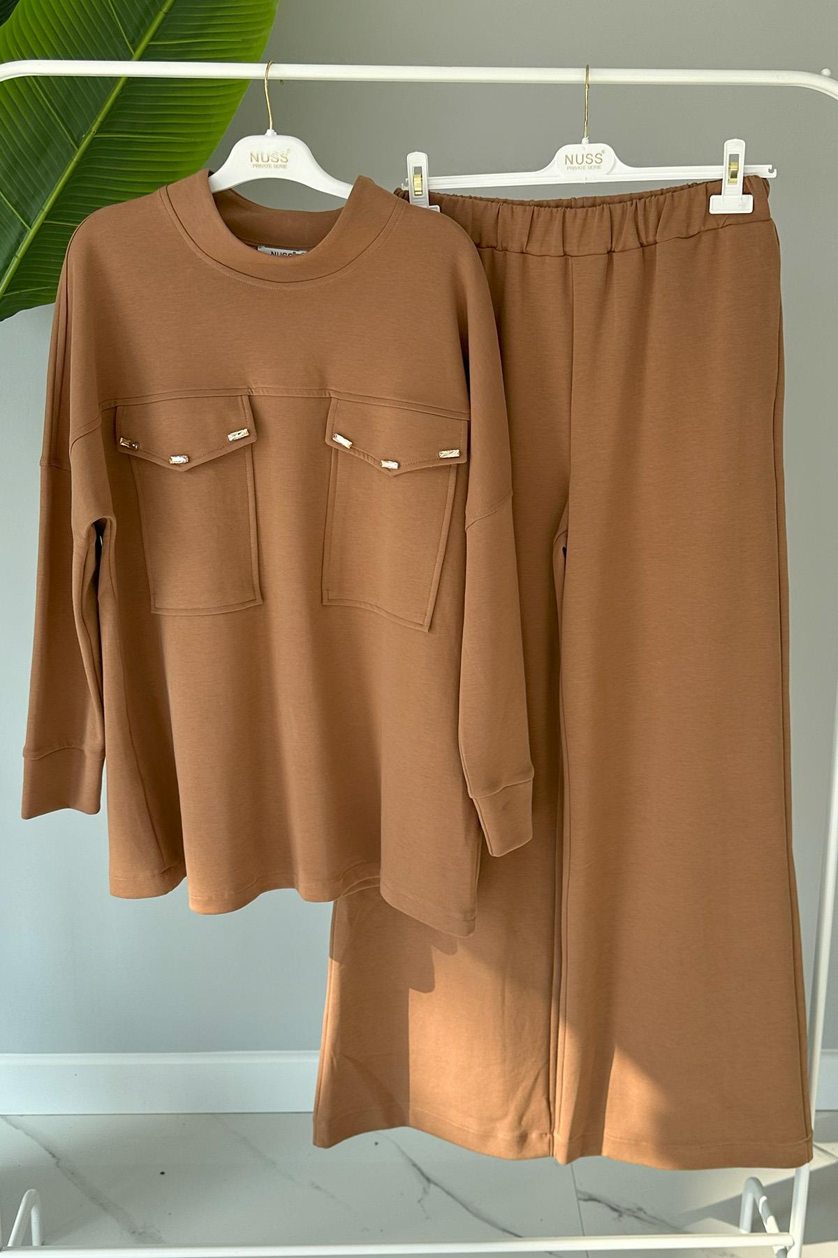Nuss Pantolonlu Takım 1007 Camel