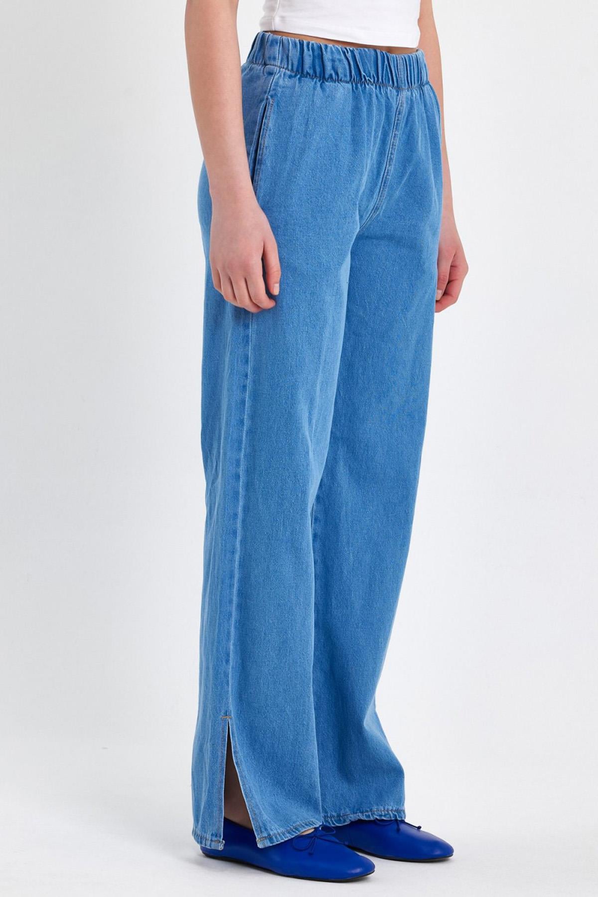 Remsa Palazzo Yırtmaçlı Denim 607 Mavi