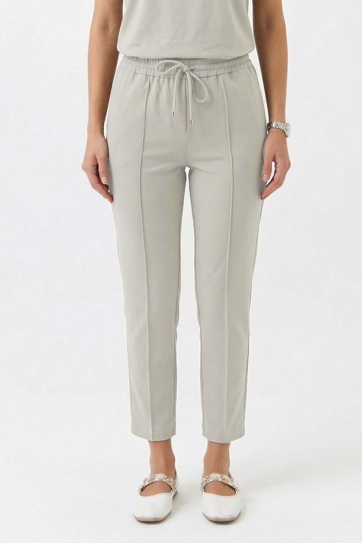 Sentez Yandan Cepli Nervür Dikiş Detay Pantolon 153 Taş