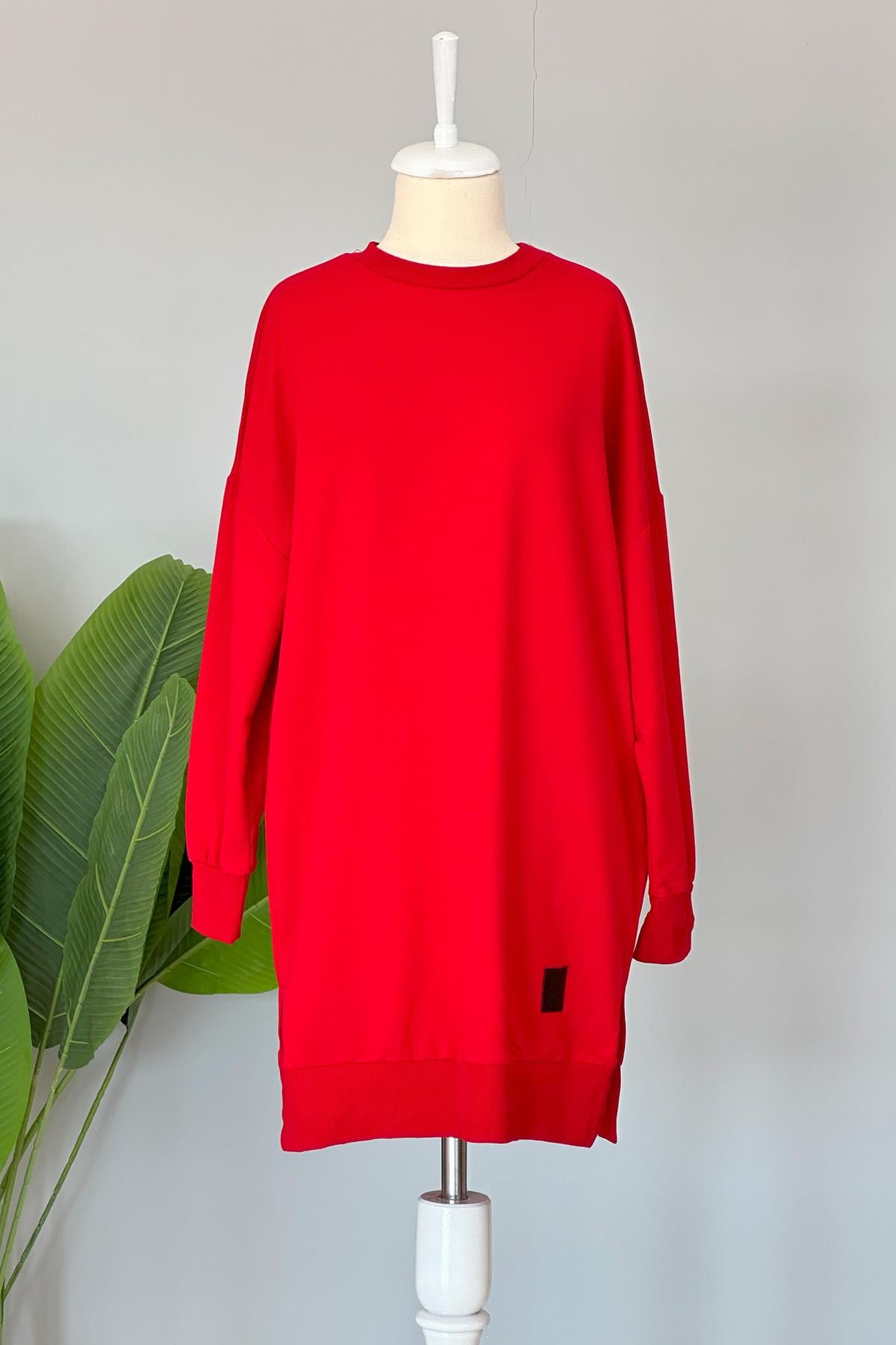 Soul Basic Sweat Tunik 30644 Kırmızı