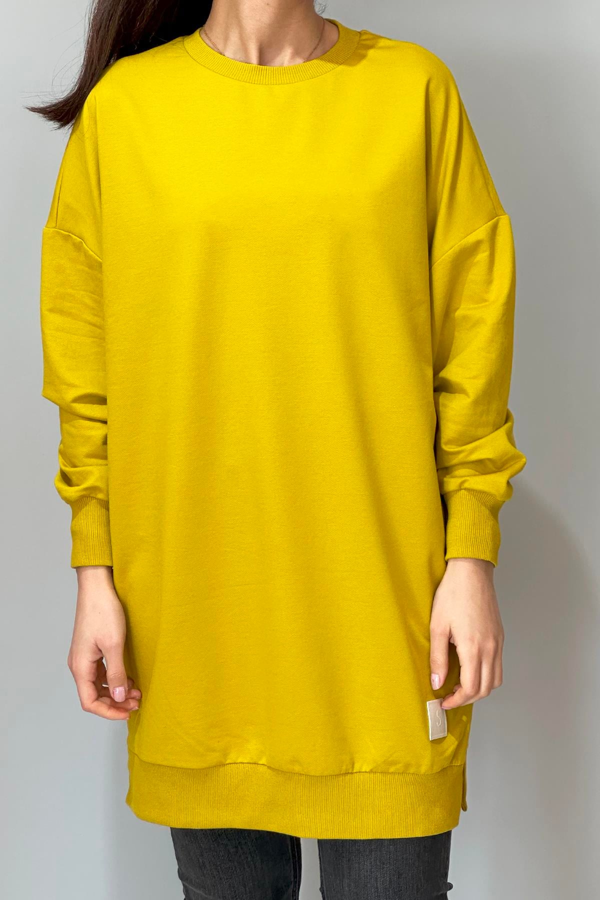 Soul Basic Sweat Tunik 30644 Zeytinyağ Yeşili