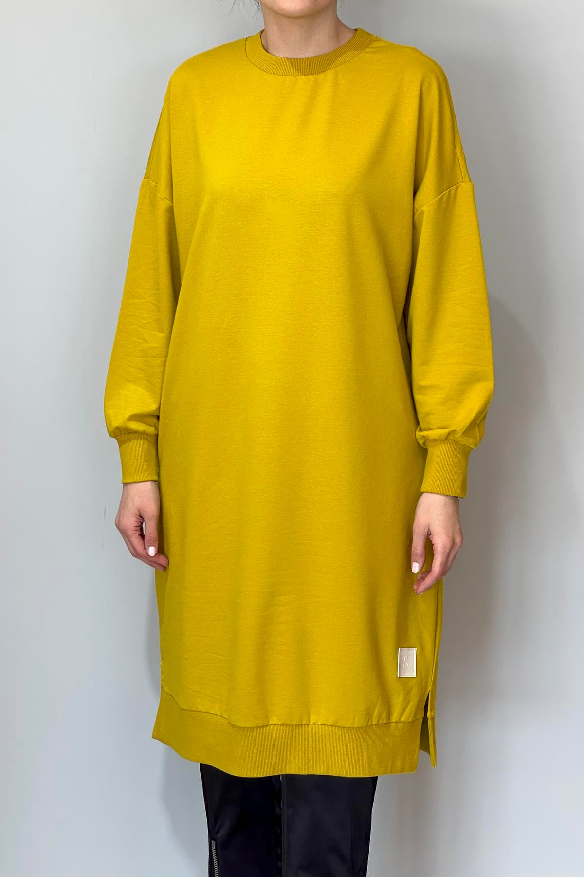 Soul Basic Sweat Tunik 30645 Zeytinyağ Yeşili